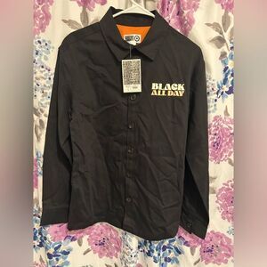 Black History Month Black Men's Long Sleeve Button Down XS - Black All Day